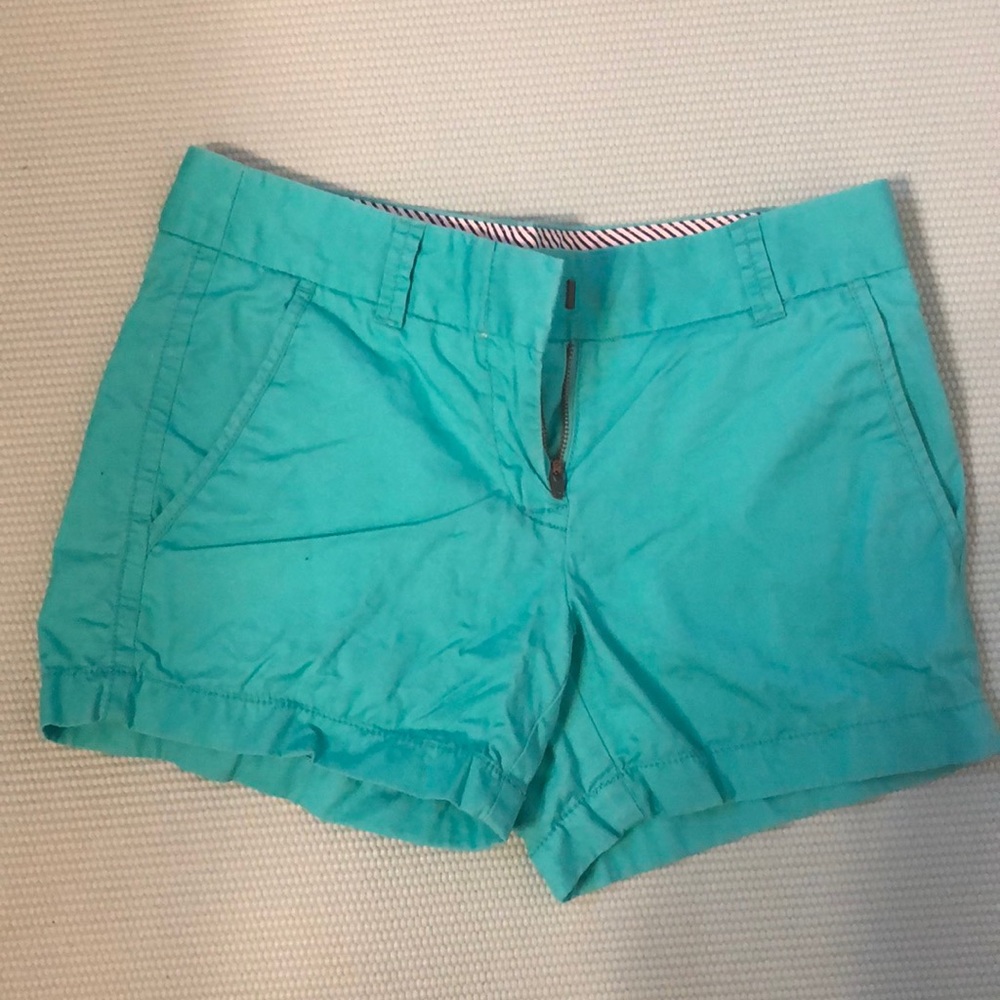 J. Crew factory chino shorts turquoise